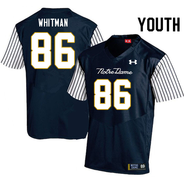 Youth #86 Alex Whitman Notre Dame Fighting Irish College Football Jerseys Stitched-Alternate